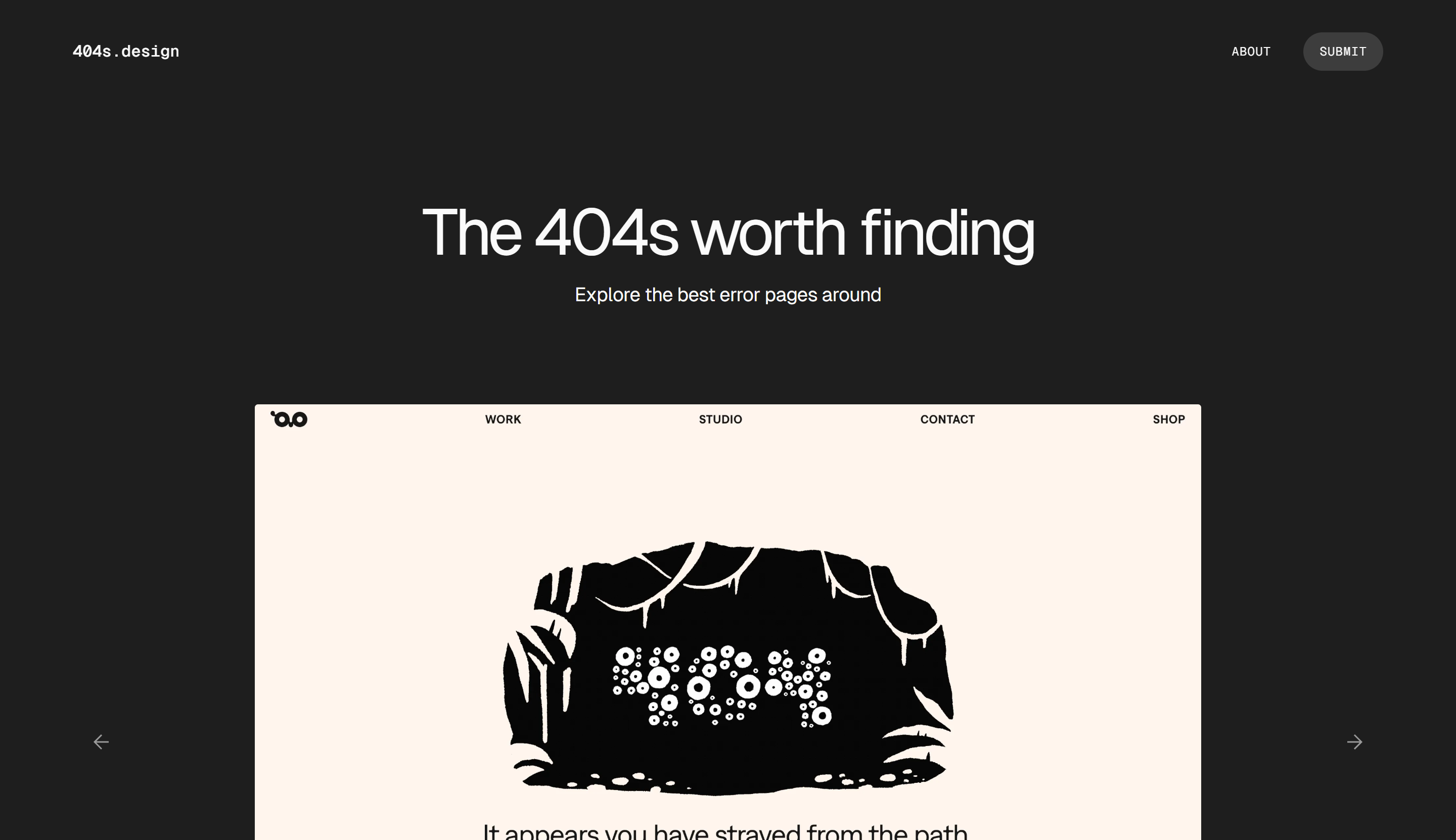 Preview of 404s Design