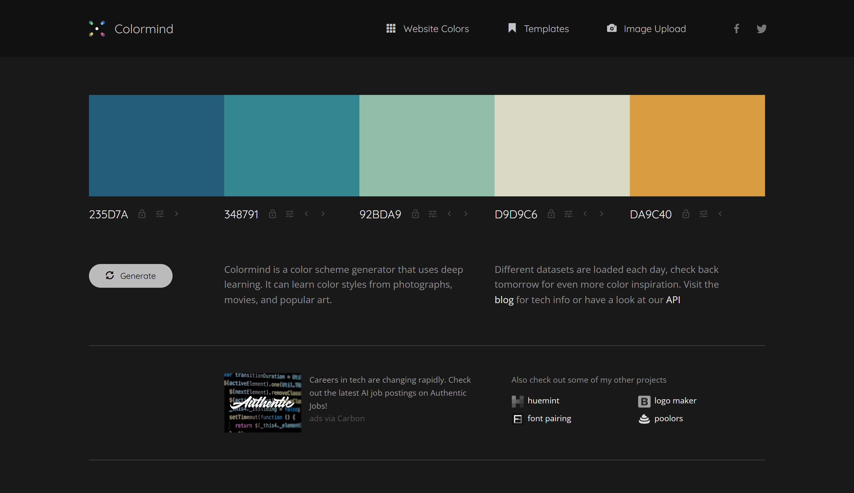 Preview of Colormind