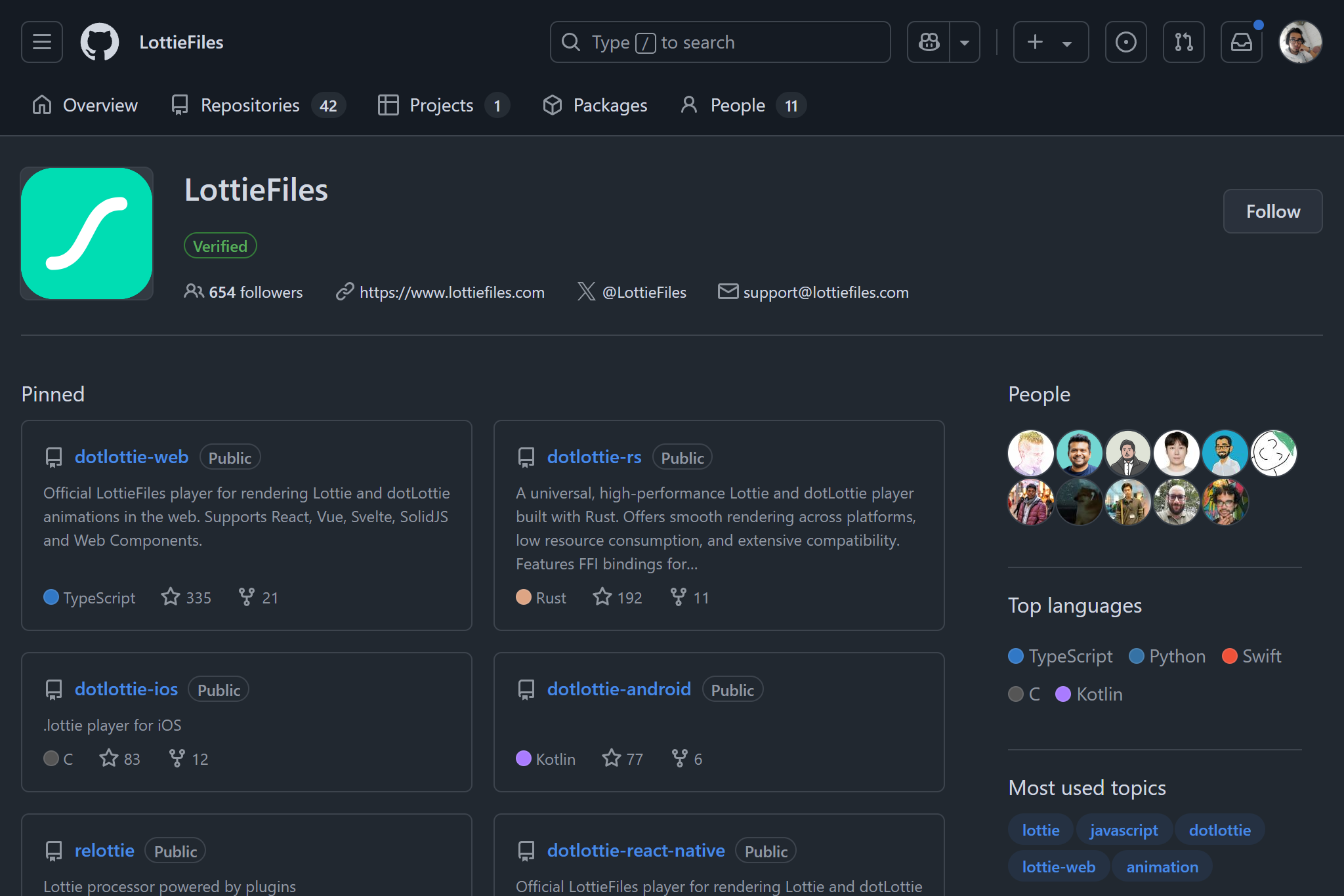 Preview of Lottie Files