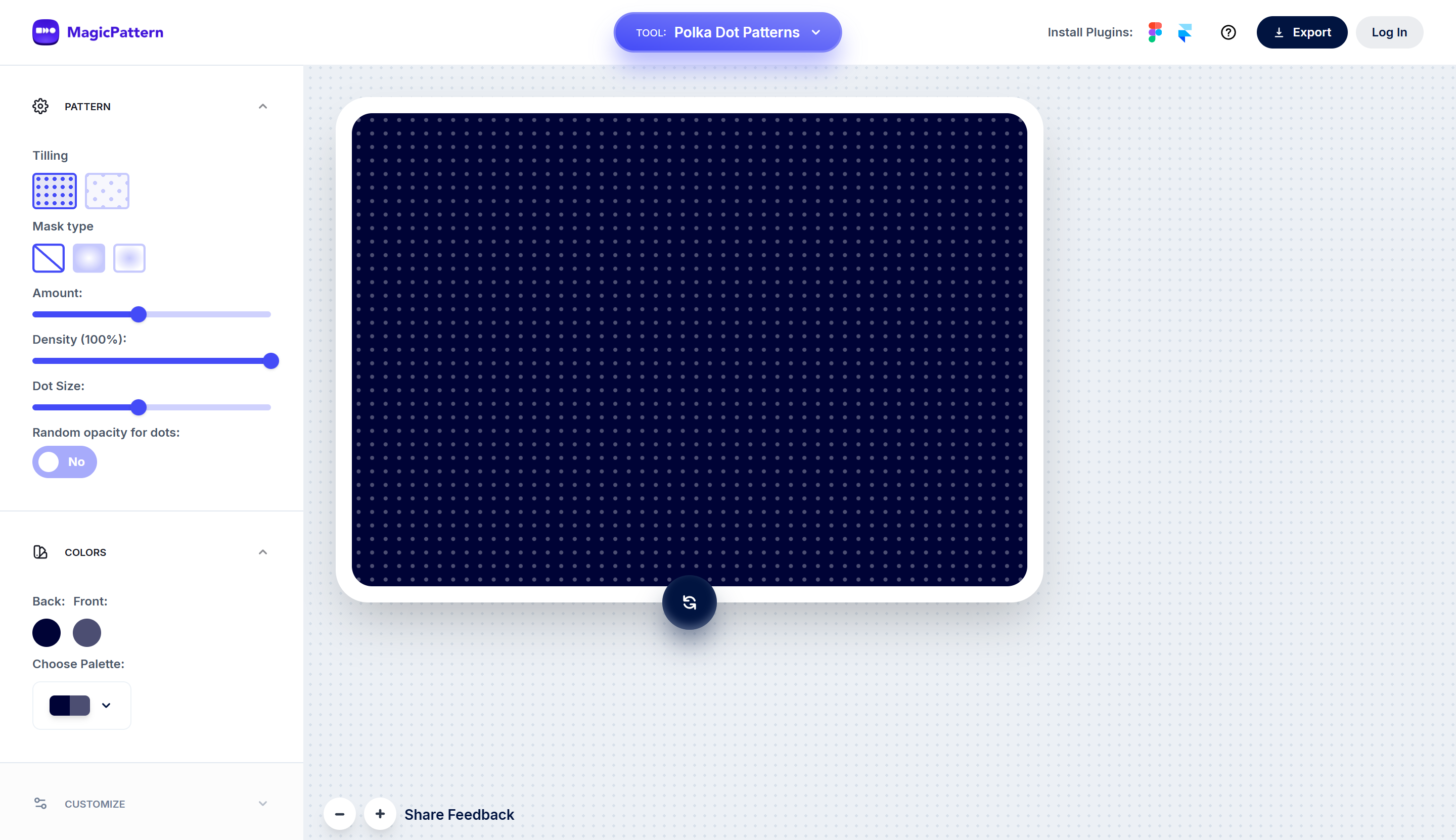 Preview of Polka Dot Pattern Generator