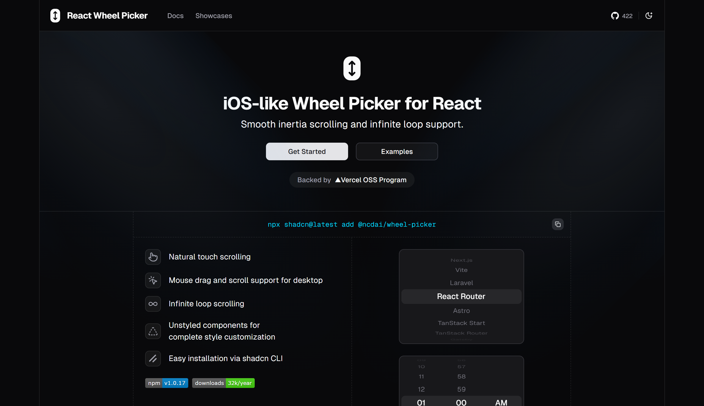 Preview of React Wheel Picker