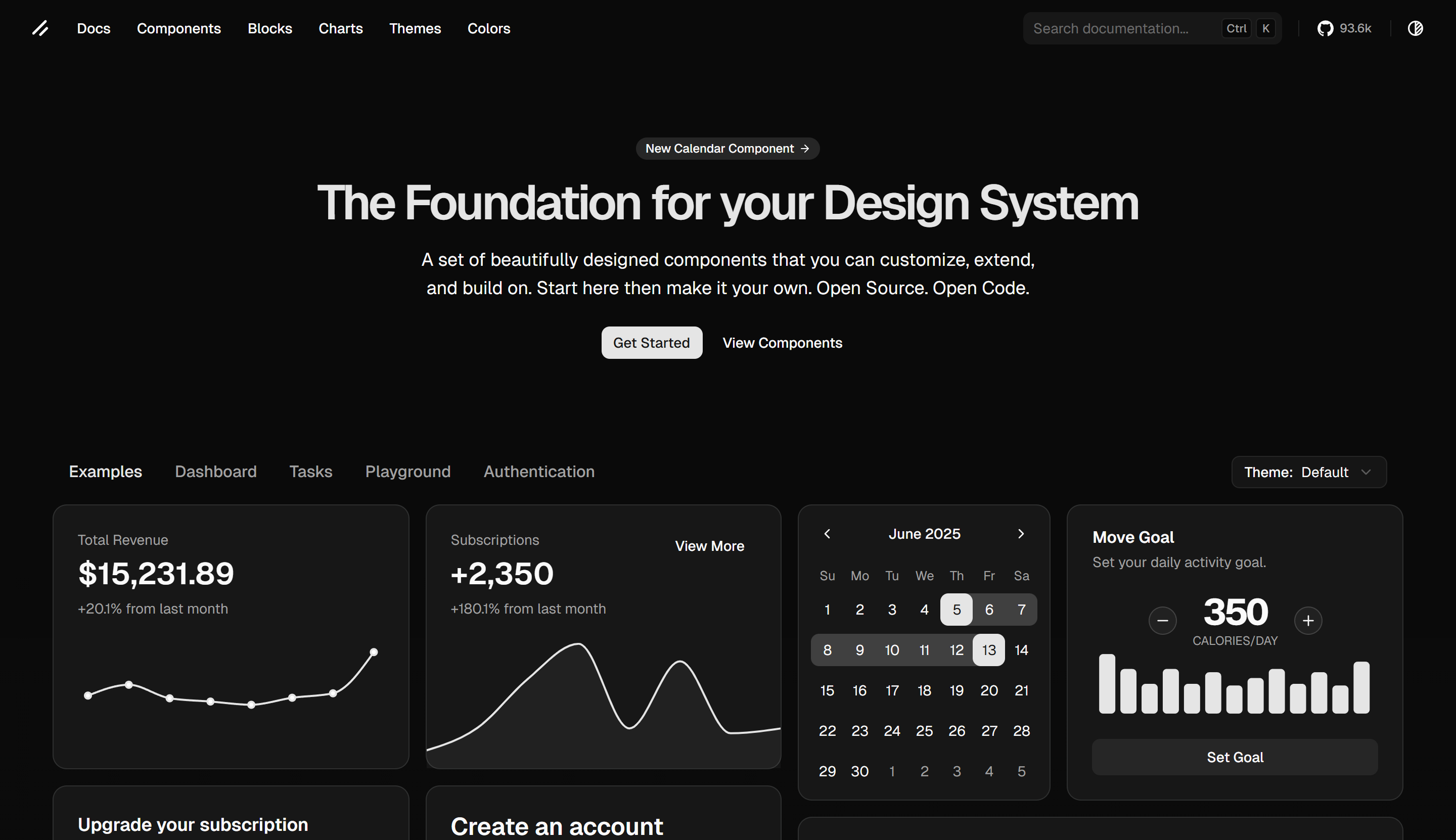 Preview of Shadcn/ui